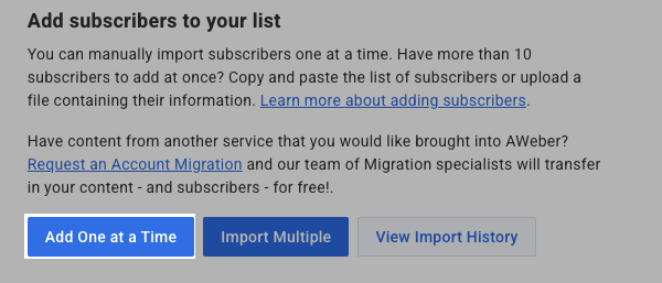 Click add one at a time