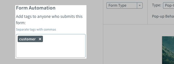 Add tags to Form Automation