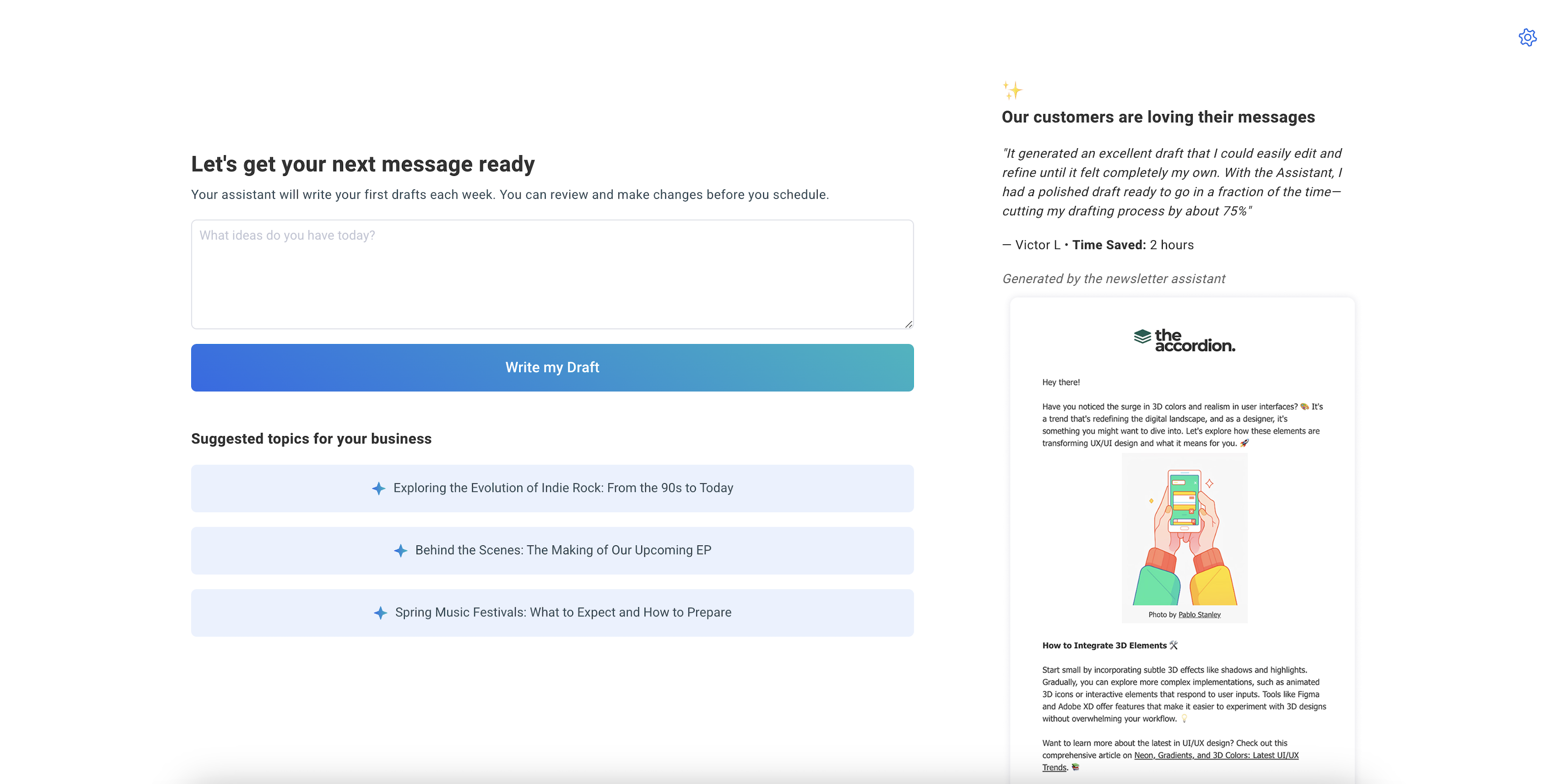 Newsletter Assistant Prompt Screen.png