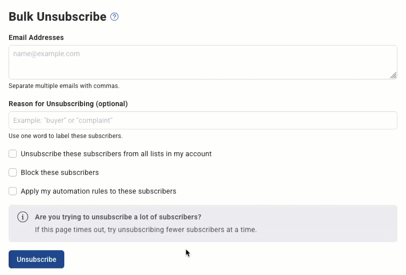 Additional Bulk Unsubscribe Options.gif