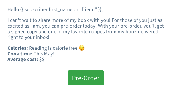 Example of dynamic greeting
